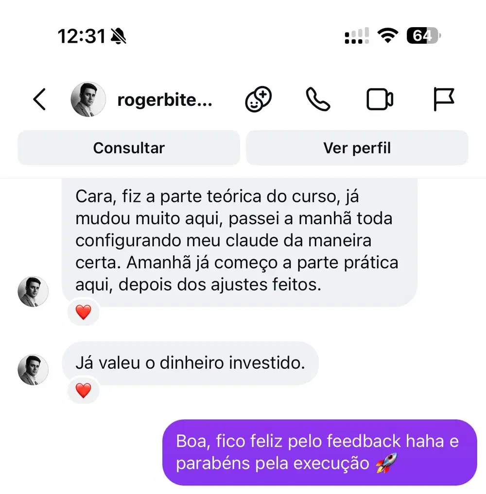 Depoimento de Roger